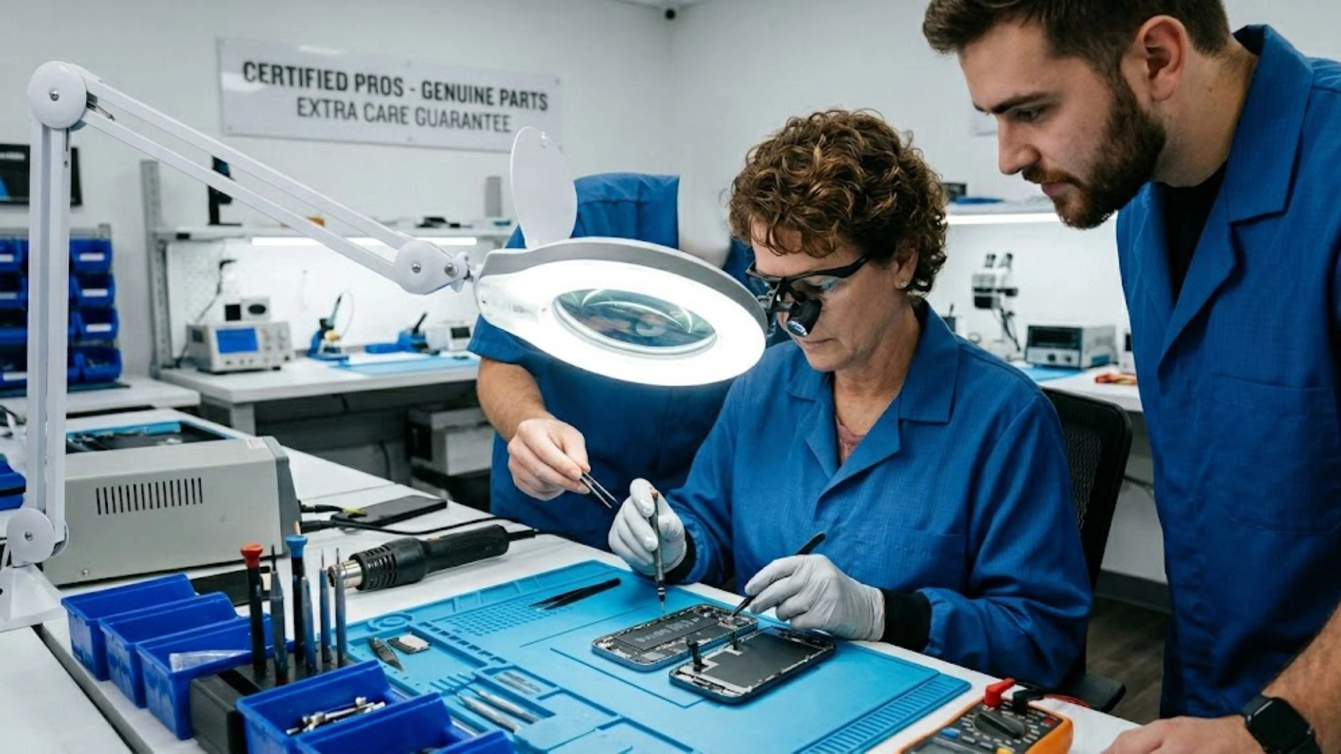 an image showing an apple iPhone repair at pros