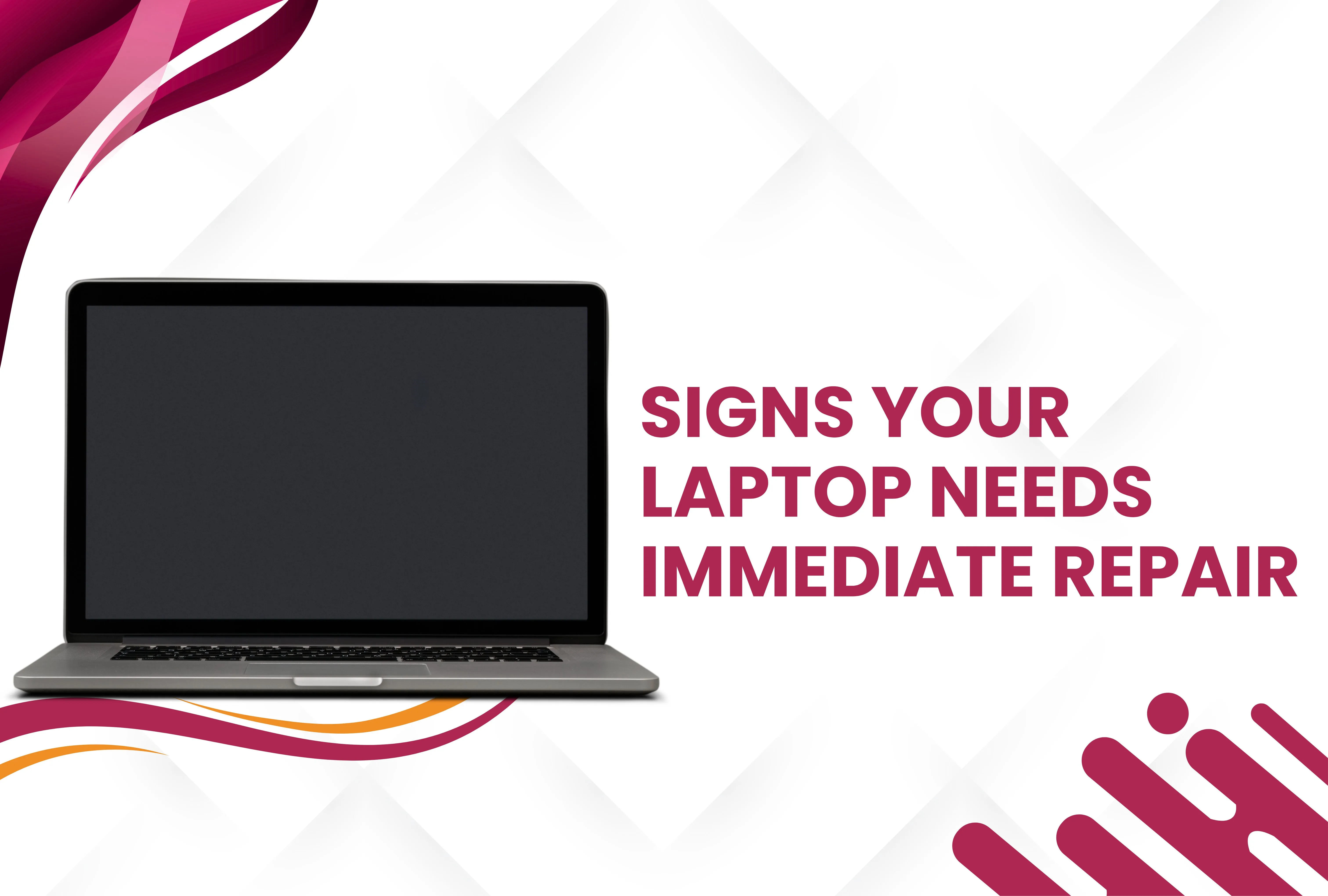 Cracked screen iPhone illustration with a warning icon and text asking when you should repair your iPhone rather than replacing it, highlighting iPhone repair services.